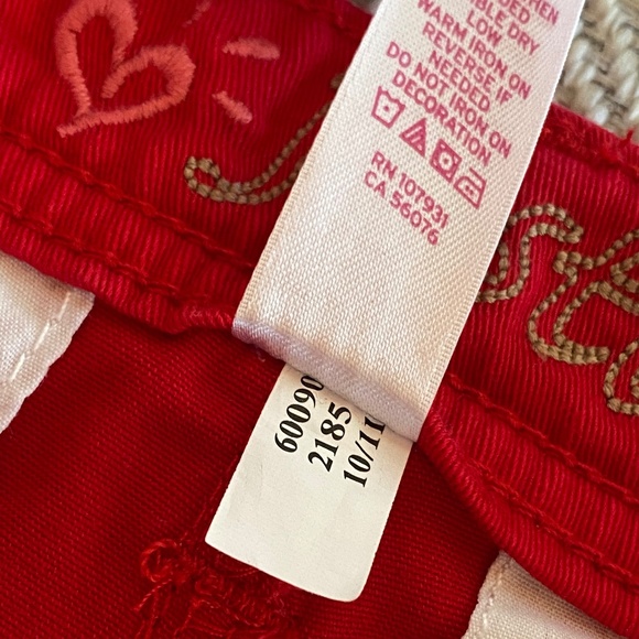 Justice Bermuda chino shorts Red 10R - Picture 12 of 12